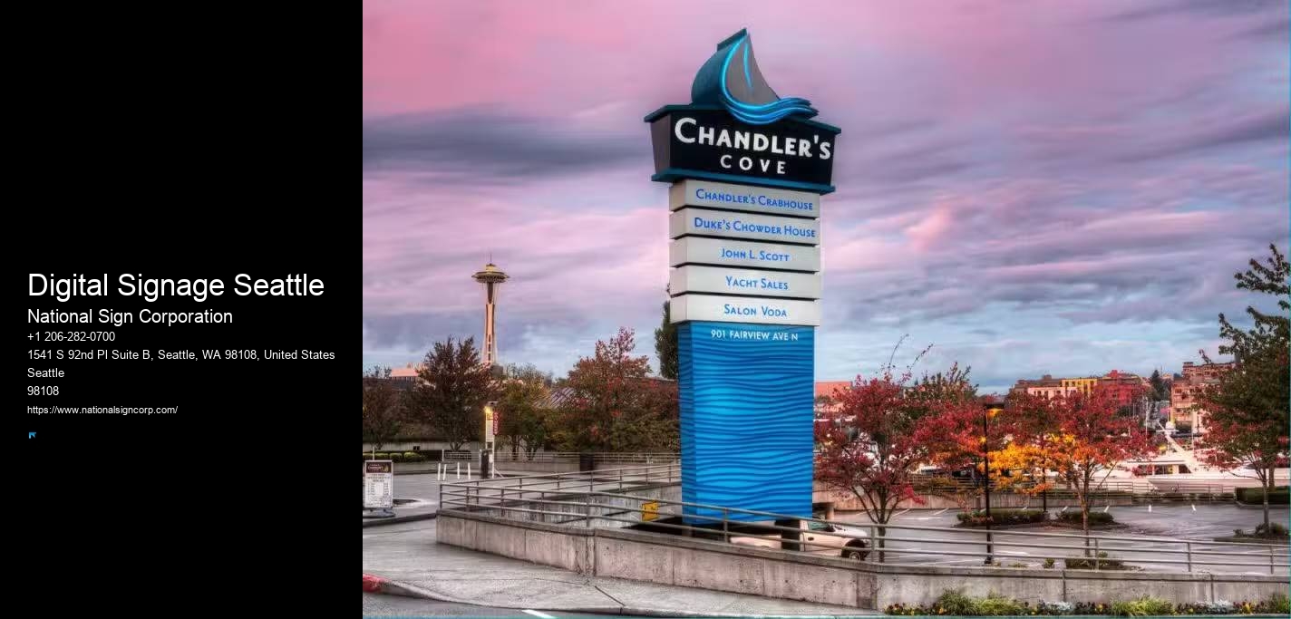 Sign Maintenance Digital Signage Seattle