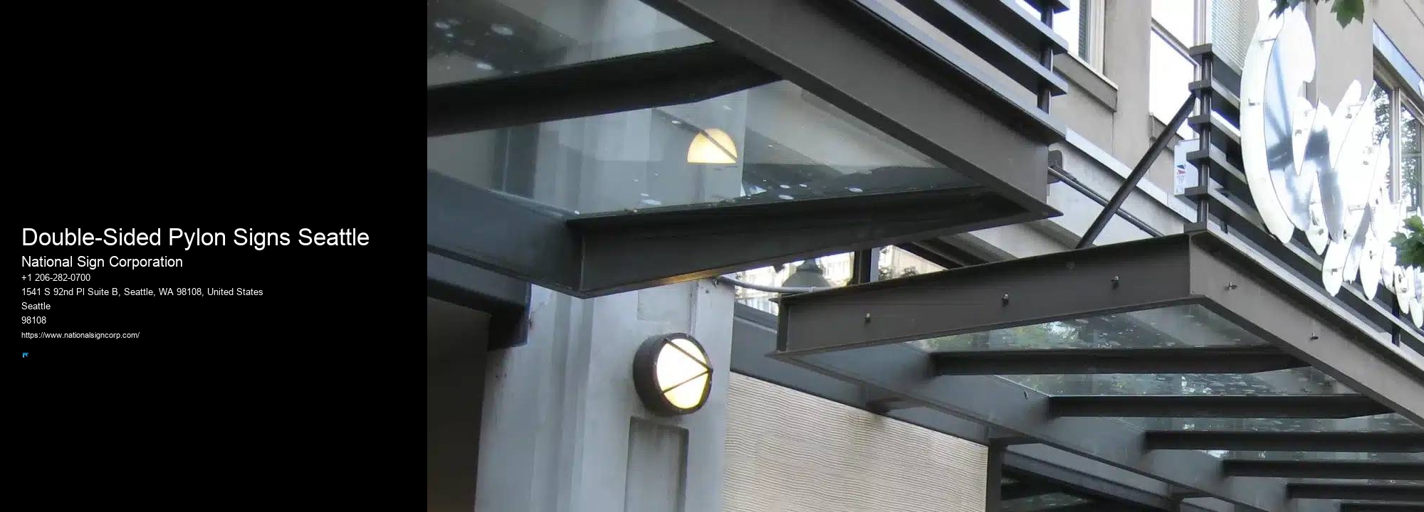 Double-Sided Pylon Signs Seattle Signage Company Reviews
