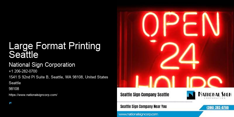 Large Format Printing Seattle Sign Solutions