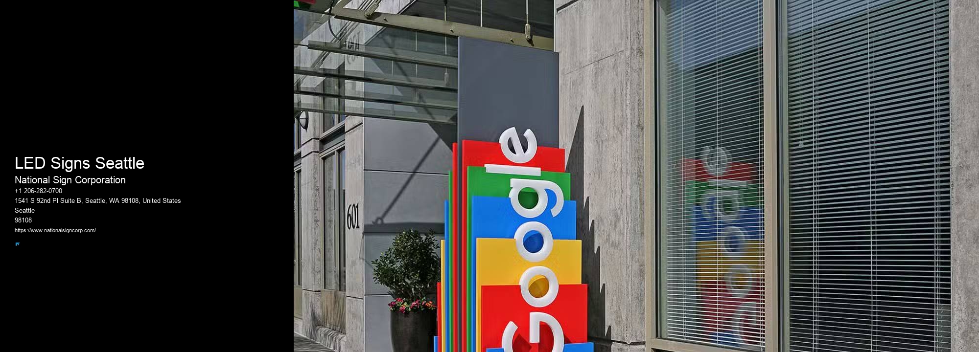 Sign Manufacturing LED Signs Seattle