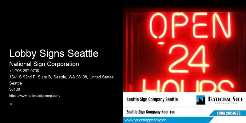 Affordable Monument Signs Lobby Signs Seattle