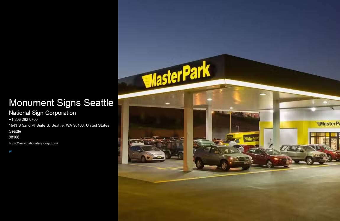 Professional Sign Makers Monument Signs Seattle