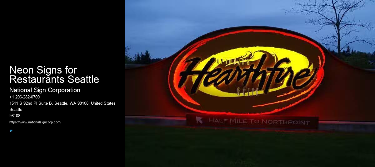 Neon Signs for Restaurants Seattle LED Lighting Solutions