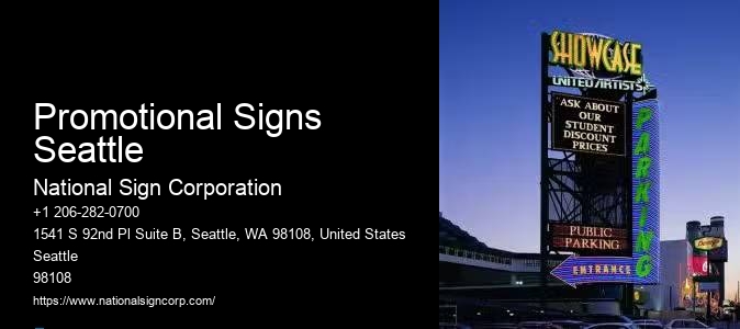 Monument Sign Companies Promotional Signs Seattle