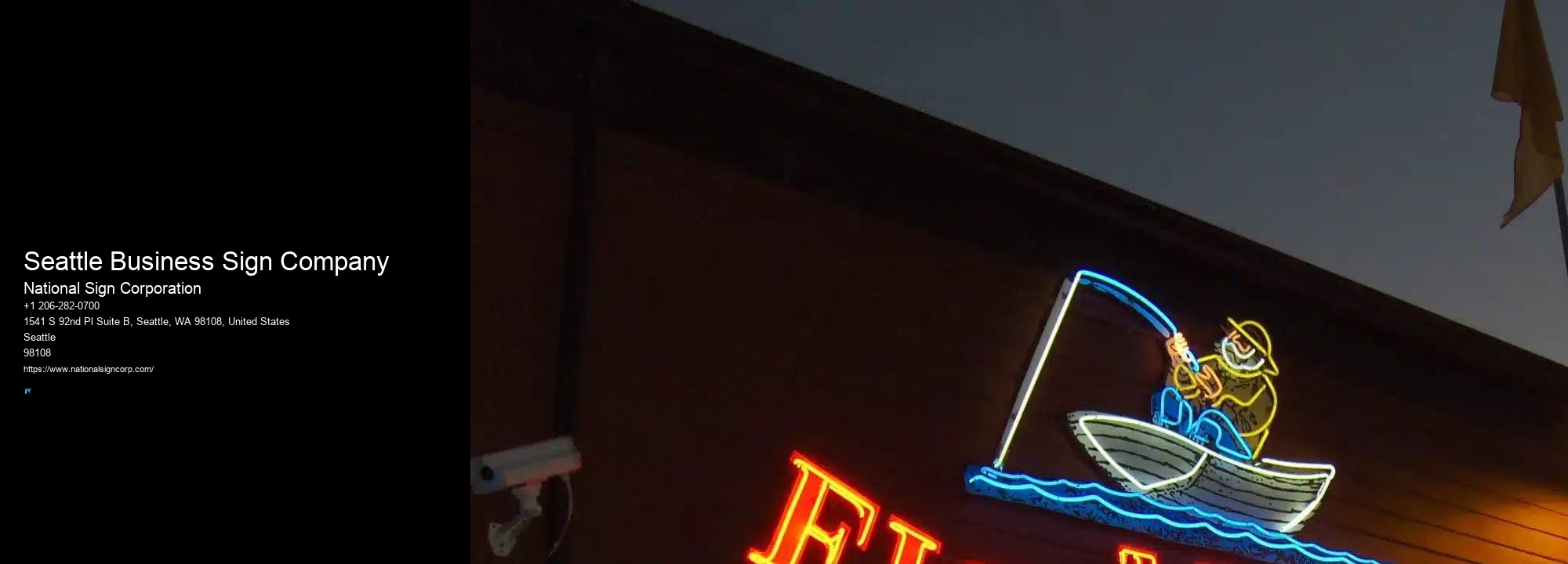 Business Neon Signs Seattle Business Sign Company