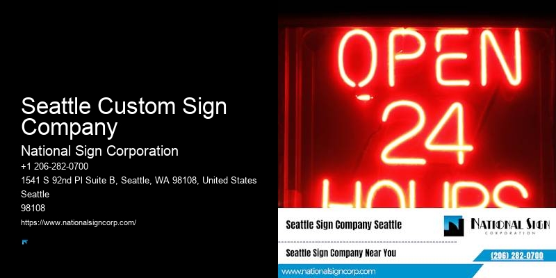 Unique Artwork Signs Seattle Custom Sign Company