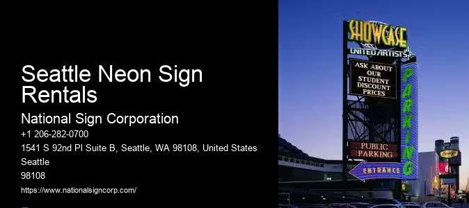 Neon LED Letter Signs Seattle Neon Sign Rentals