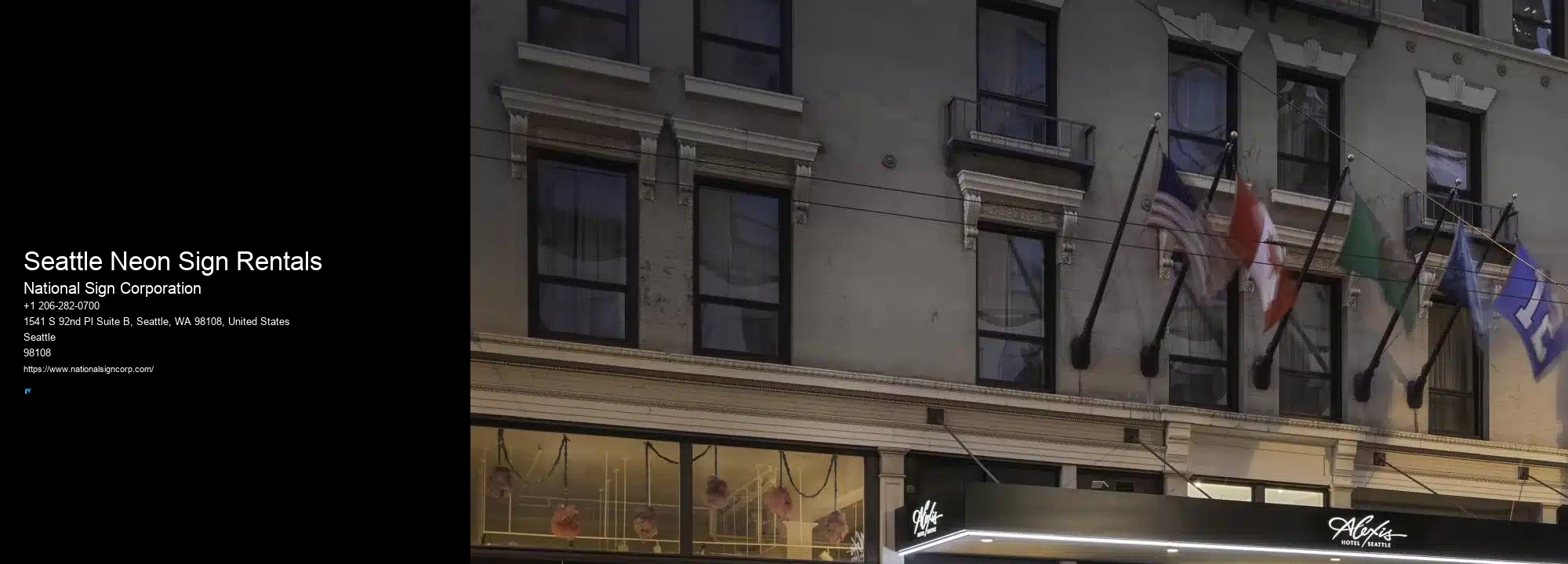 Seattle Neon Sign Rentals Sign Makers