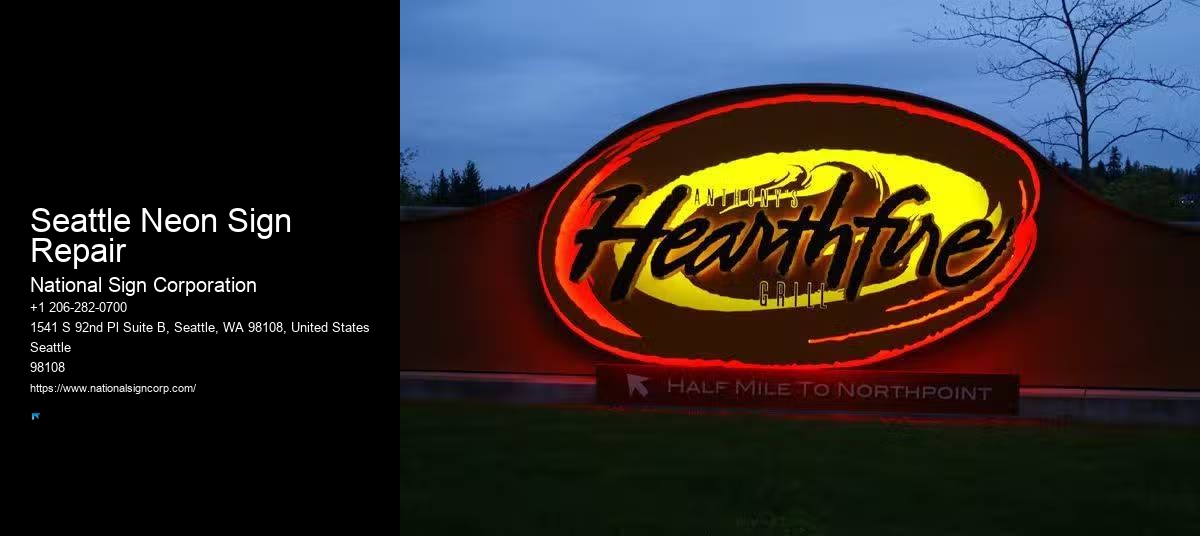 Pylon Signs For Retail Stores Seattle Neon Sign Repair