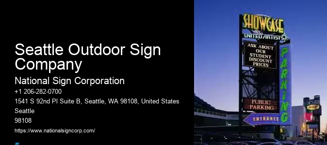 Retail Signs Seattle Outdoor Sign Company