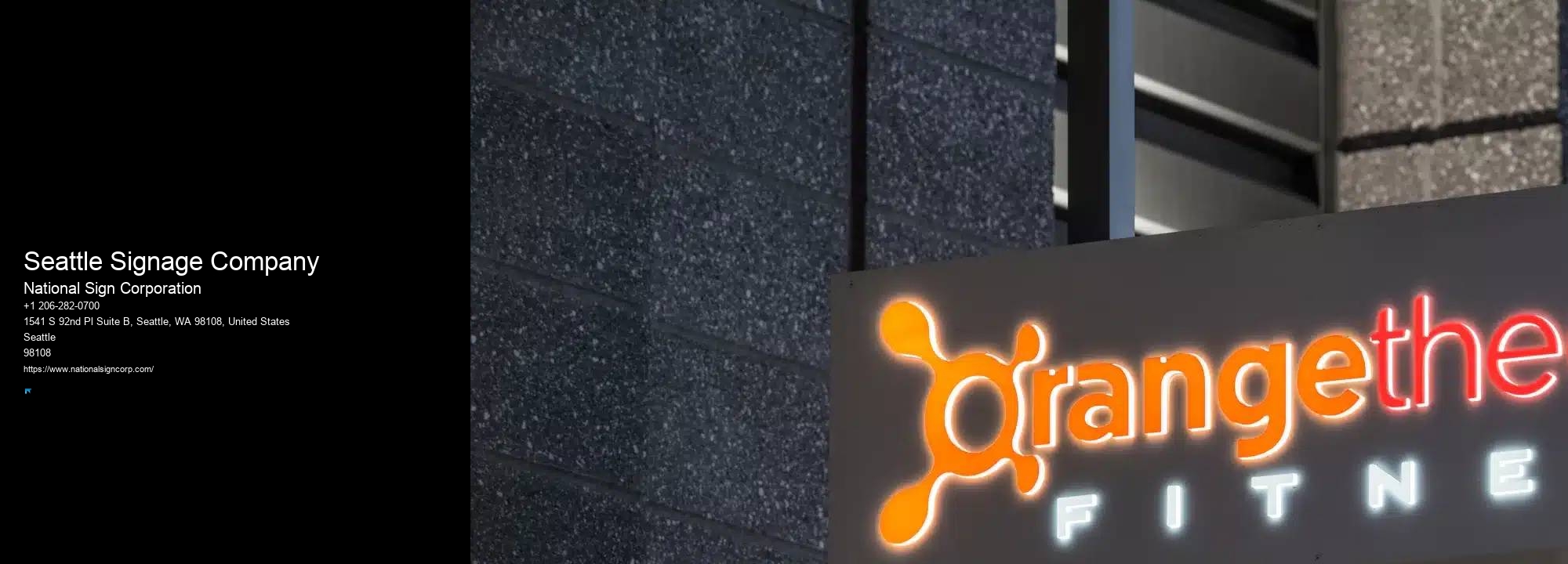 Indoor Promotional Signs Seattle Signage Company