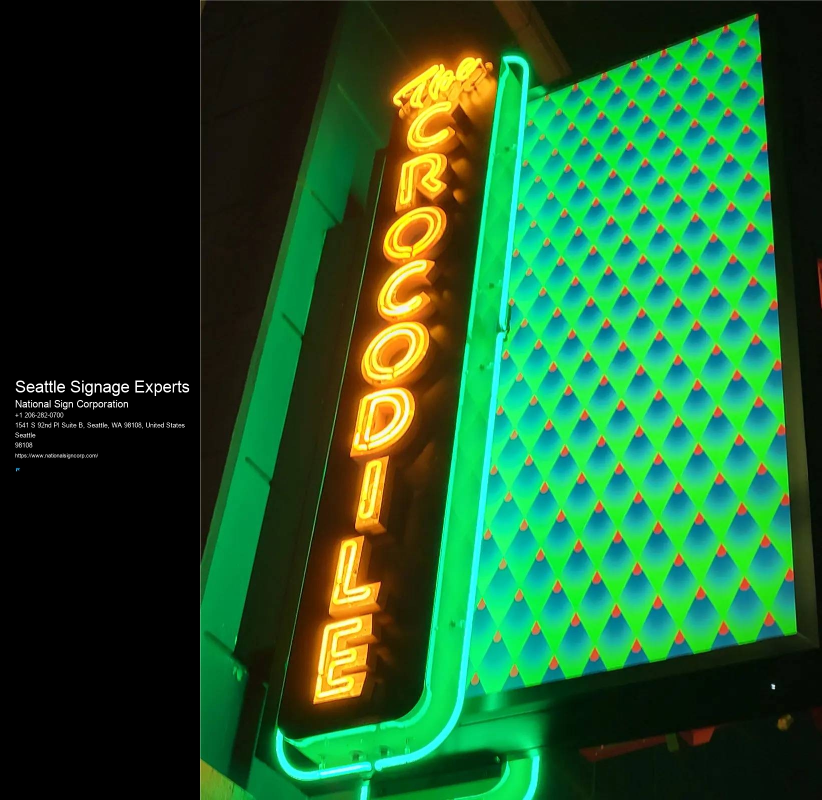 Neon Signs for Restaurants Seattle Signage Experts