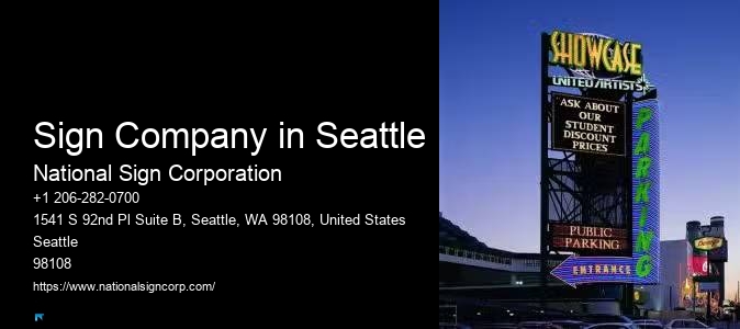 Outdoor Neon Signs Sign Company in Seattle