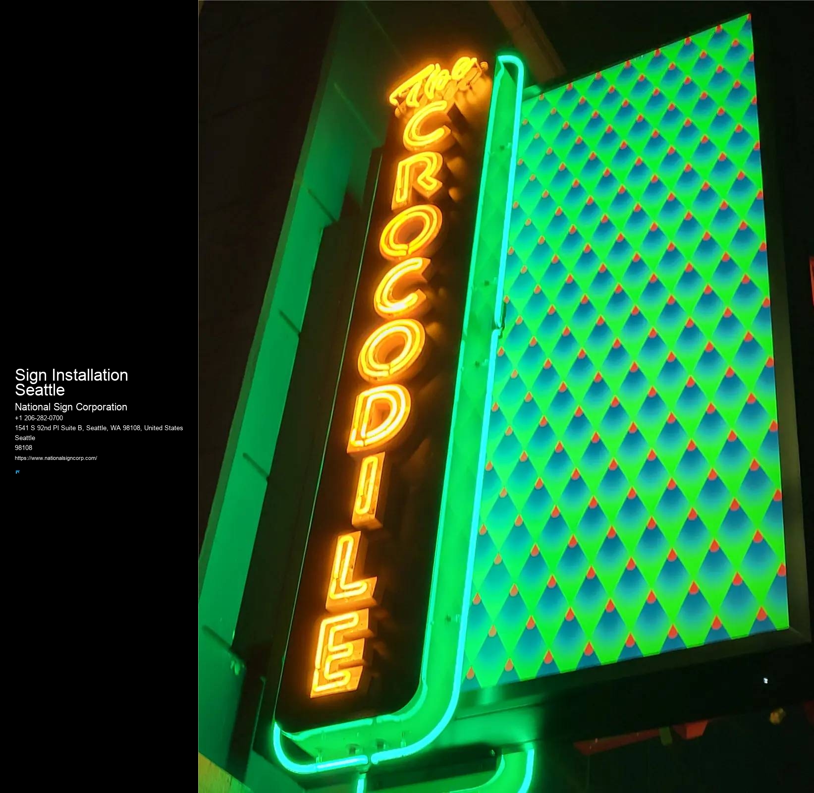 Decorative Wall Signs Sign Installation Seattle