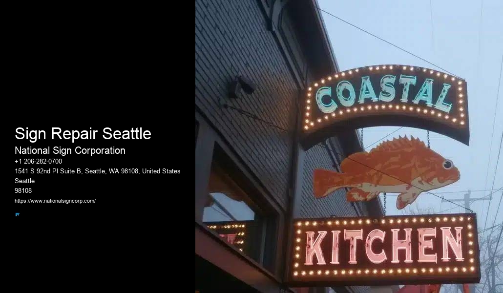 Sign Repair Seattle Signage for Retail