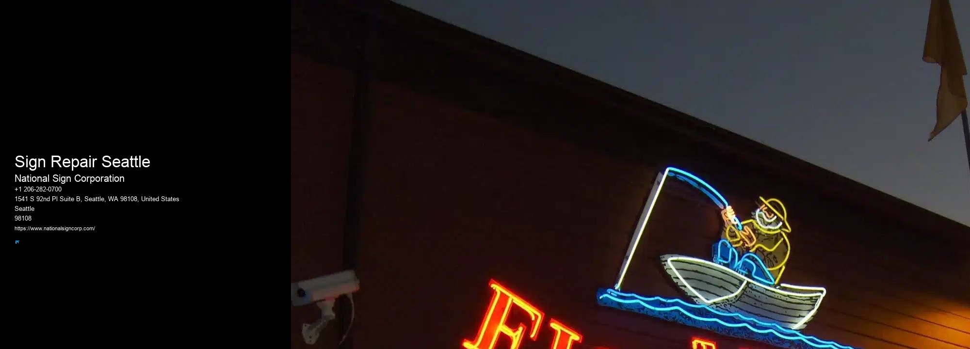 Eye-Catching LED Border Lighting Sign Repair Seattle