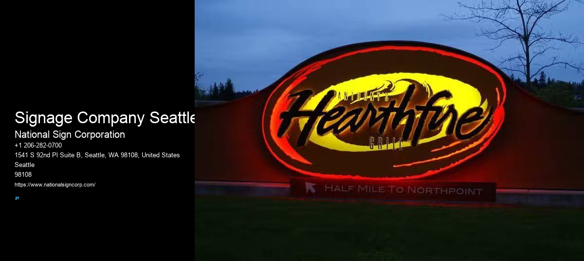 High-Quality RGB Signs Signage Company Seattle