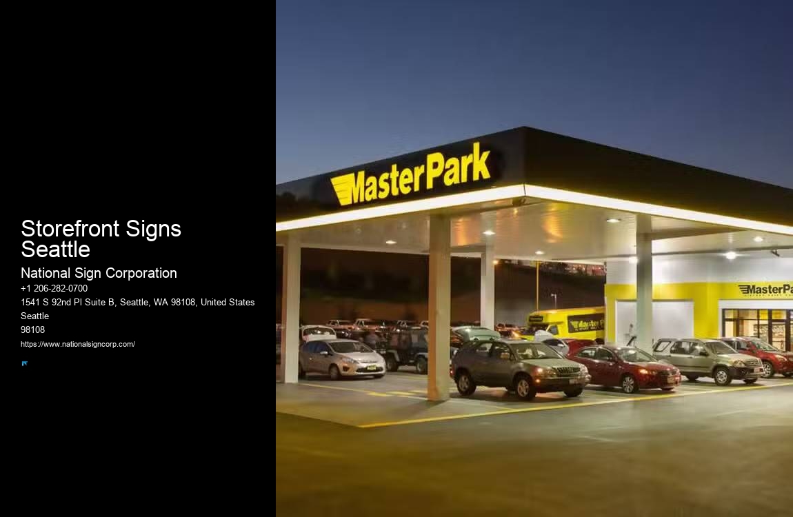 LED Signs for Businesses Storefront Signs Seattle