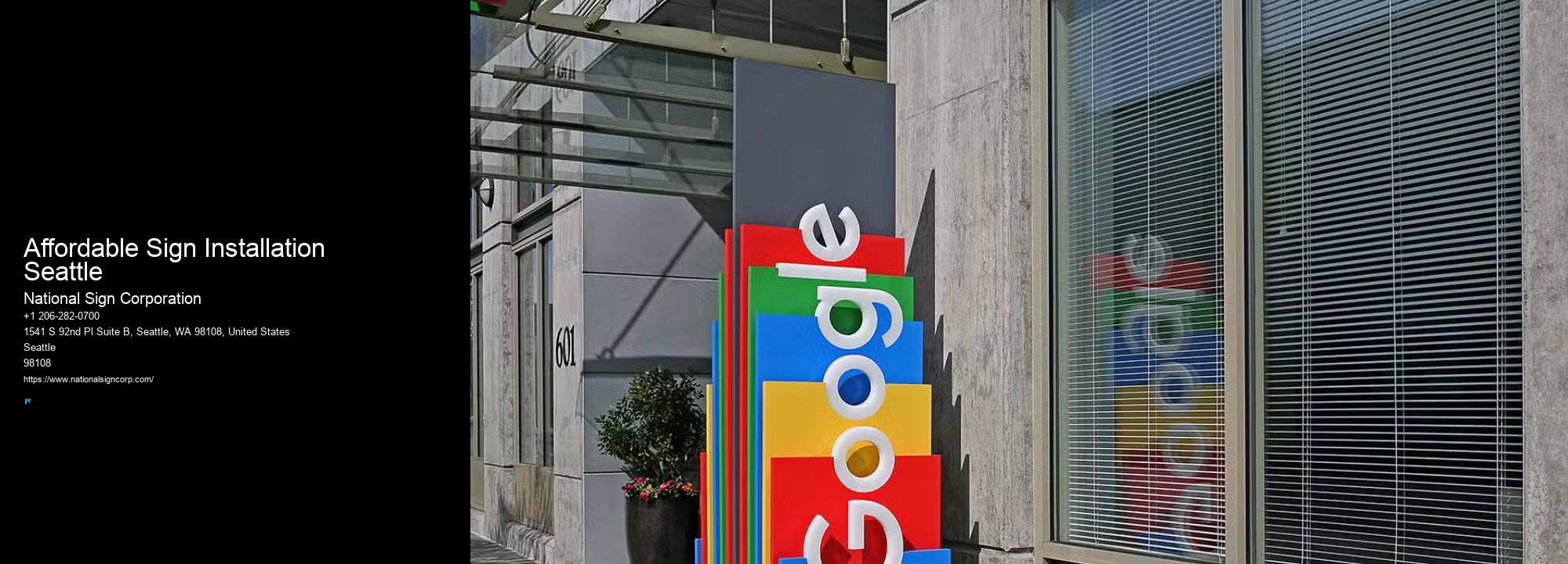 Freestanding Sign Installation Affordable Sign Installation Seattle