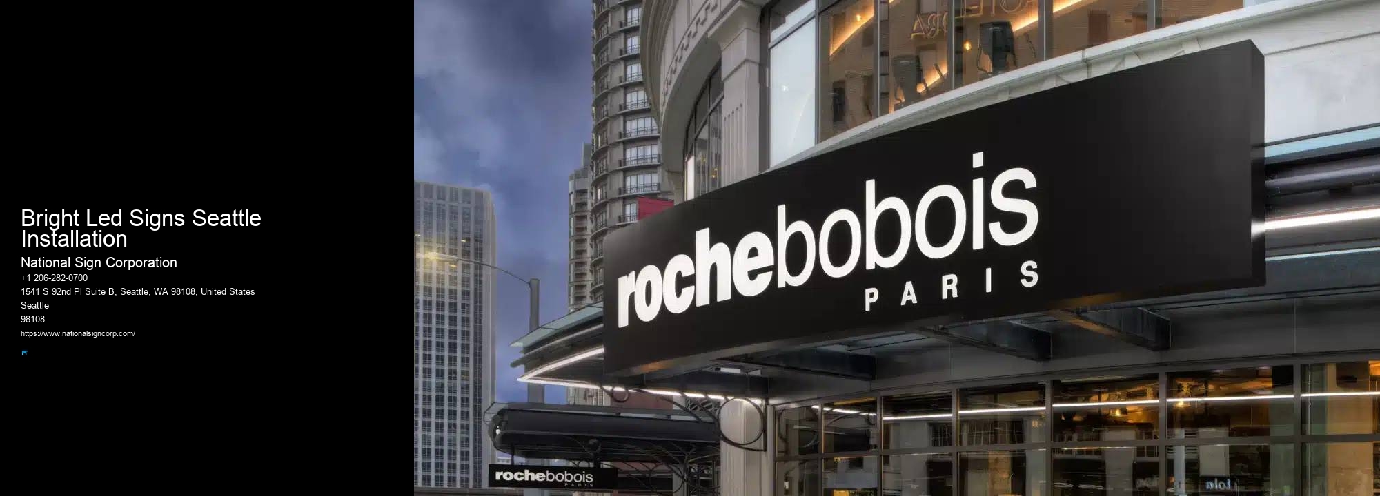 High-Quality Sign Installation Bright Led Signs Seattle Installation