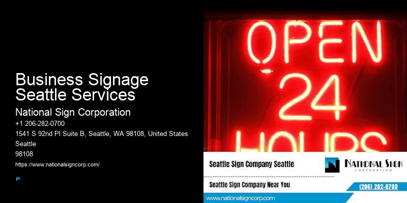Custom Led Signage Business Signage Seattle Services