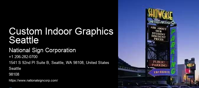 Energy-Saving Led Sign Services Custom Indoor Graphics Seattle