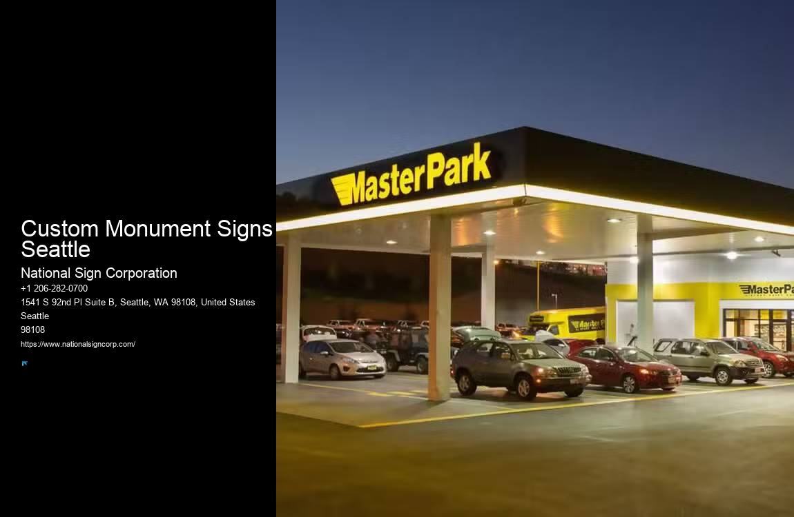 Bright Led Signs Custom Monument Signs Seattle Installation