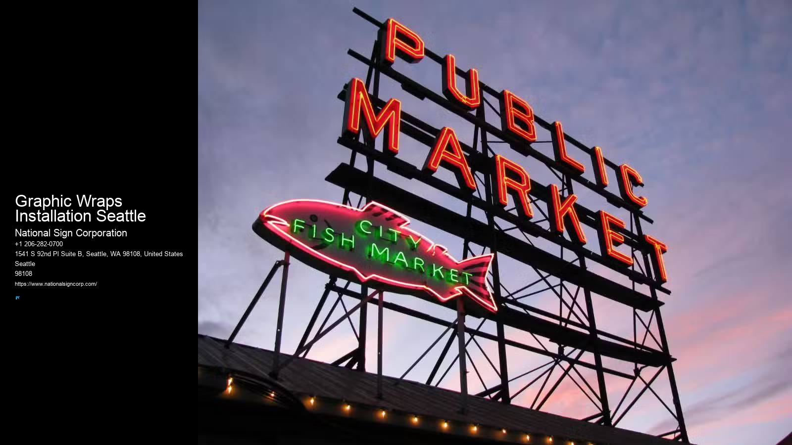 Indoor Banner Hanging Services Graphic Wraps Installation Seattle