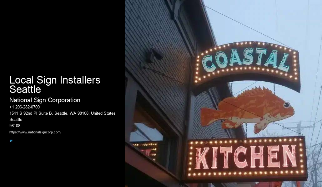 Professional Commercial Led Signs Local Sign Installers Seattle