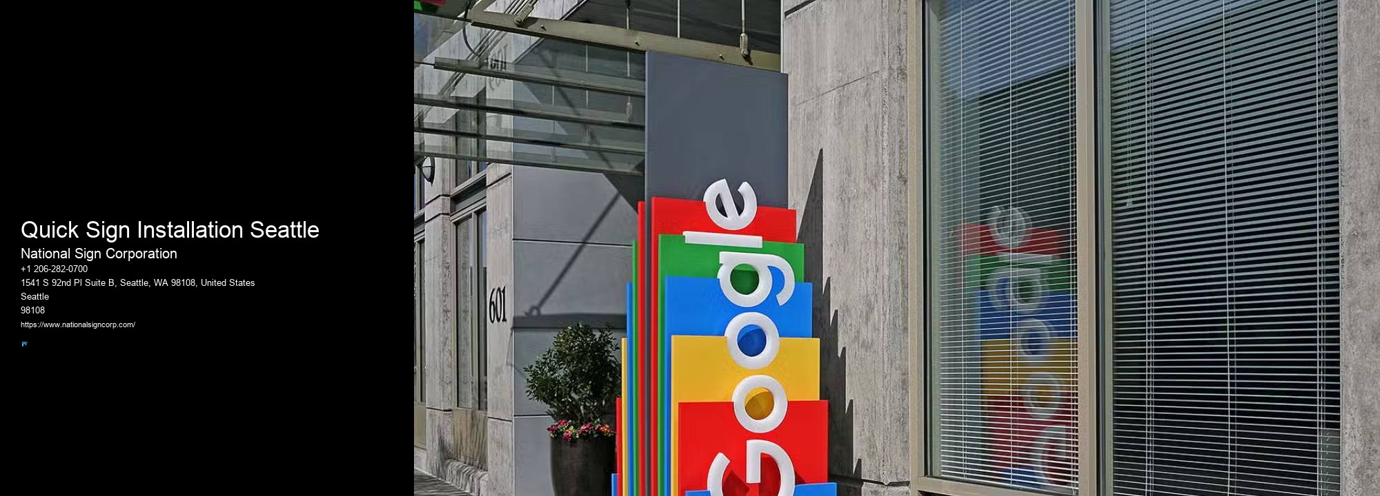Professional Sign Installers Quick Sign Installation Seattle
