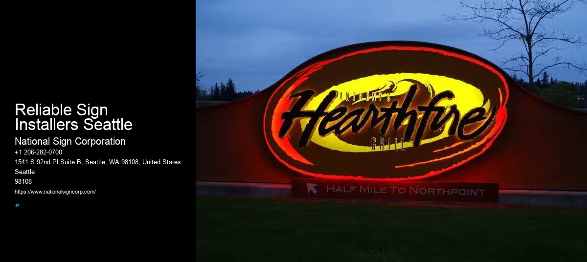 Fast And Affordable Monument Signs Reliable Sign Installers Seattle