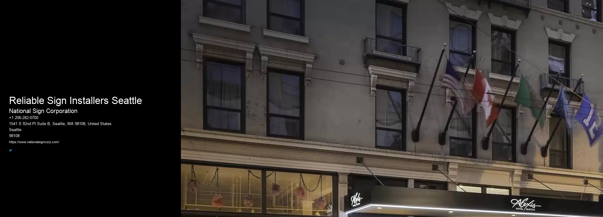Top-Rated Outdoor Led Lighting Installation Reliable Sign Installers Seattle