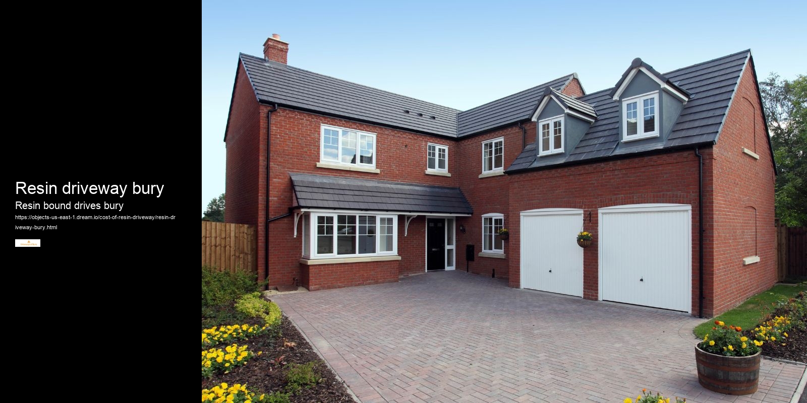 Resin driveway bury