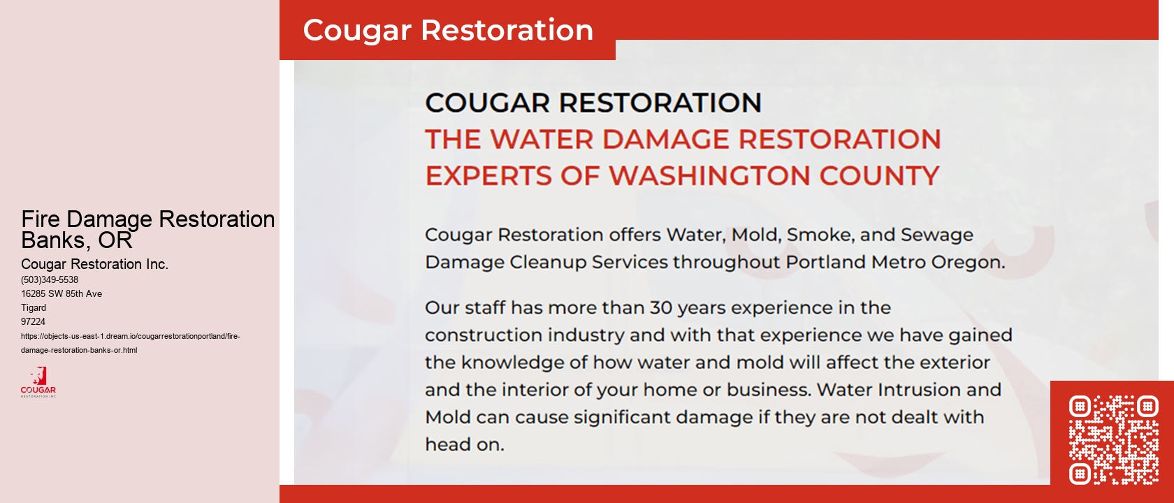 Fire Damage Restoration Banks, OR
