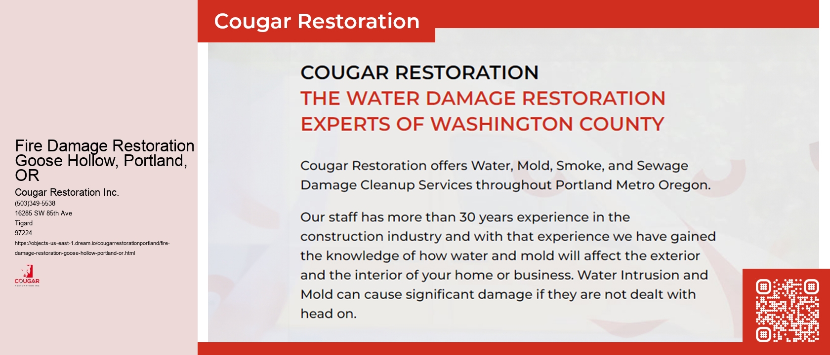 Fire Damage Restoration Goose Hollow, Portland, OR