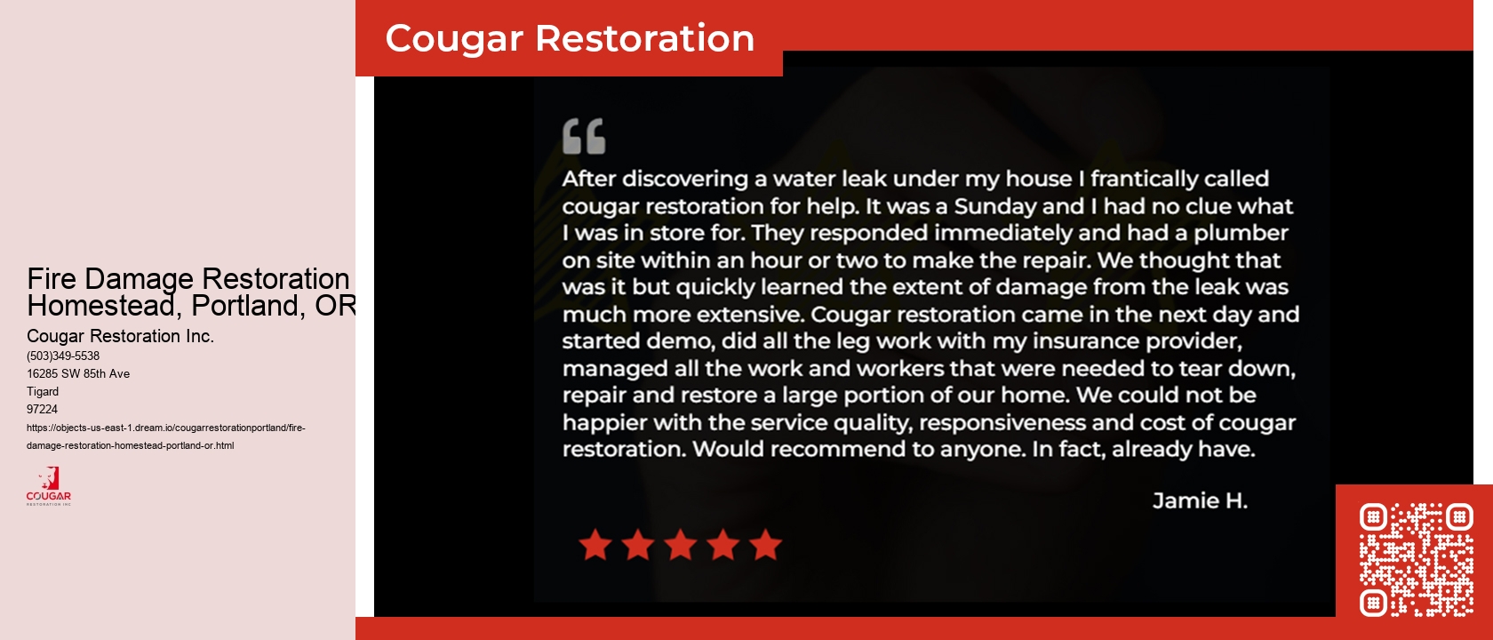 Fire Damage Restoration Homestead, Portland, OR