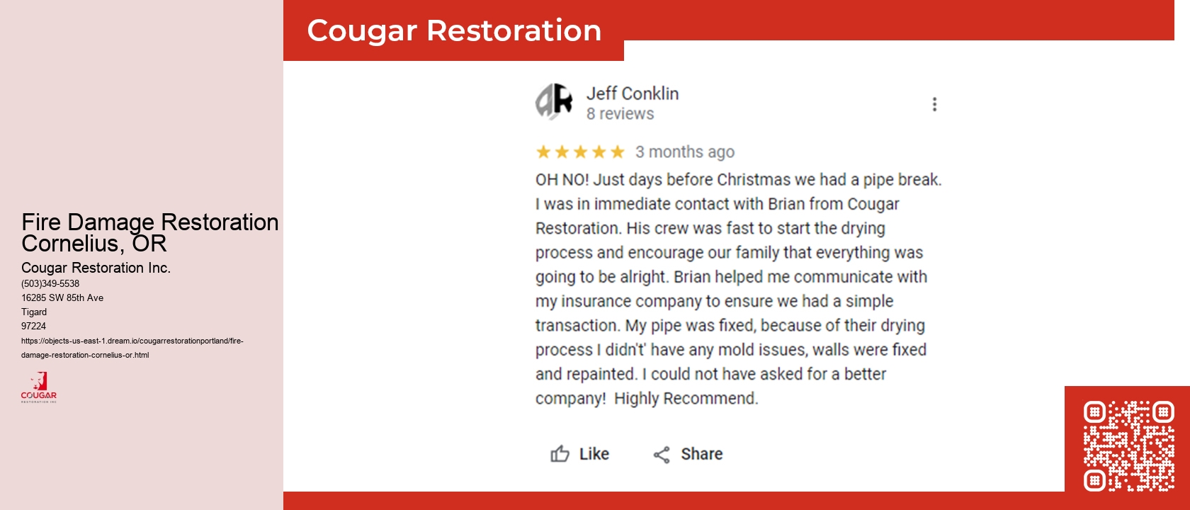 Fire Damage Restoration Cornelius, OR