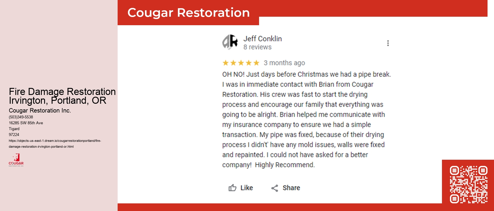 Fire Damage Restoration Irvington, Portland, OR