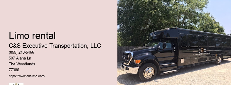 Limousine for hire