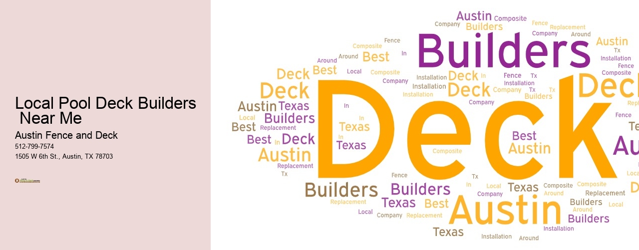 Local Pool Deck Builders  Near Me