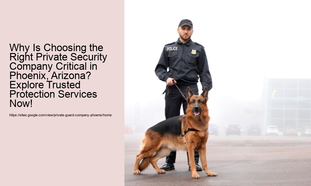 Why Is Choosing the Right Private Security Company Critical in Phoenix, Arizona? Explore Trusted Protection Services Now!