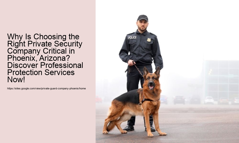 Why Is Choosing the Right Private Security Company Critical in Phoenix, Arizona? Discover Professional Protection Services Now!
