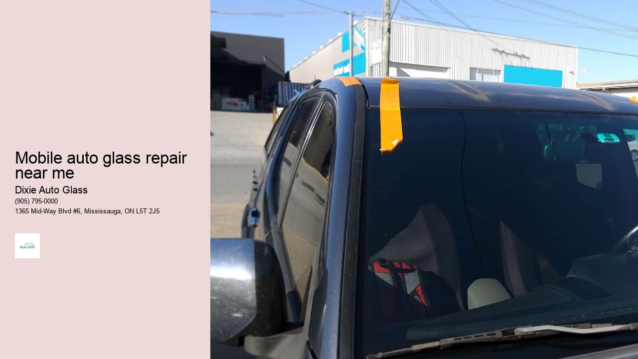 Mobile auto glass repair near me
