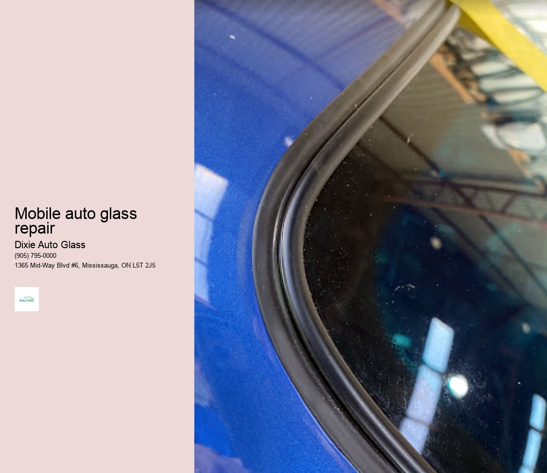 Mobile auto glass repair