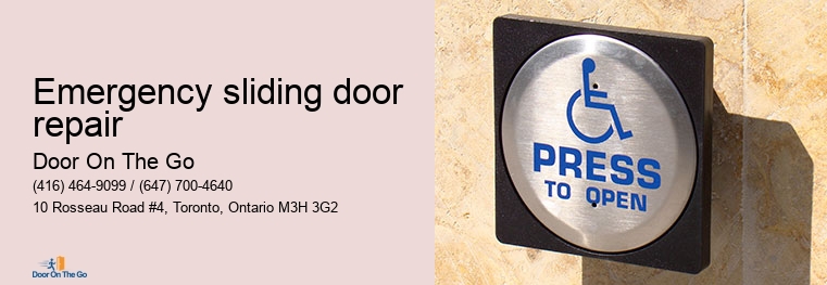 Emergency sliding door repair