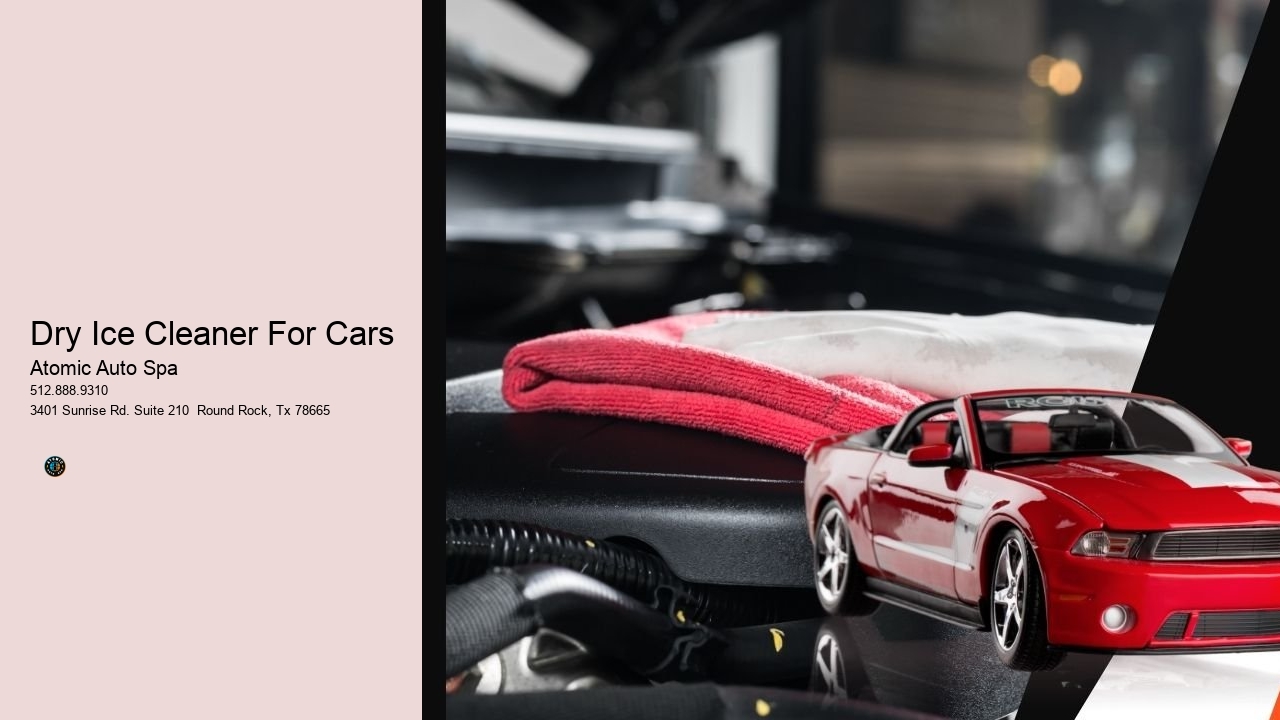 Dry Ice Cleaner For Cars