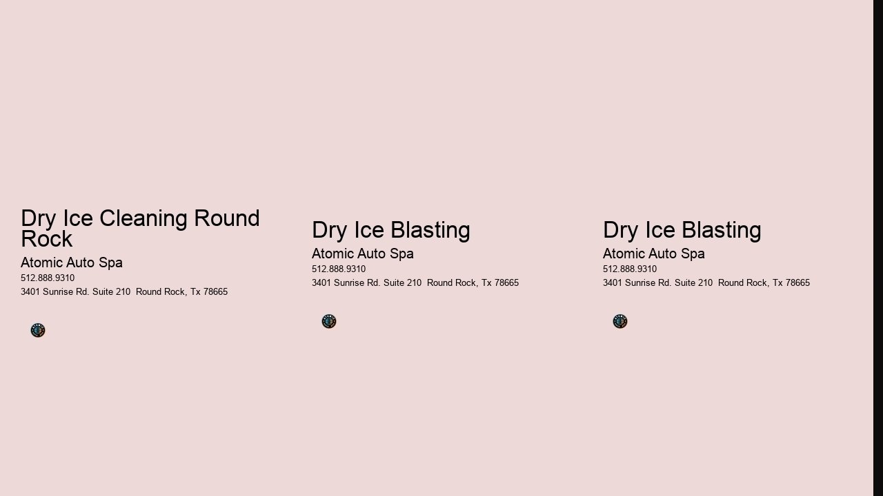 Dry Ice Cleaning Round Rock
