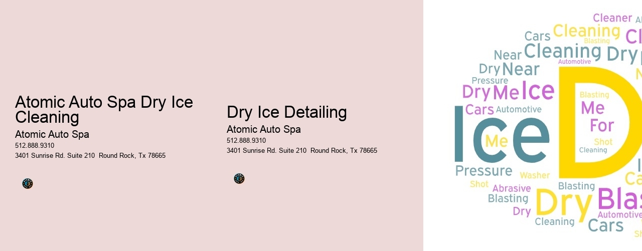 Atomic Auto Spa Dry Ice Cleaning
