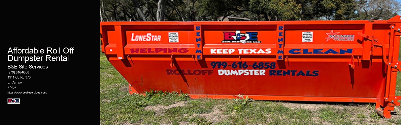 Affordable Roll Off Dumpster Rental