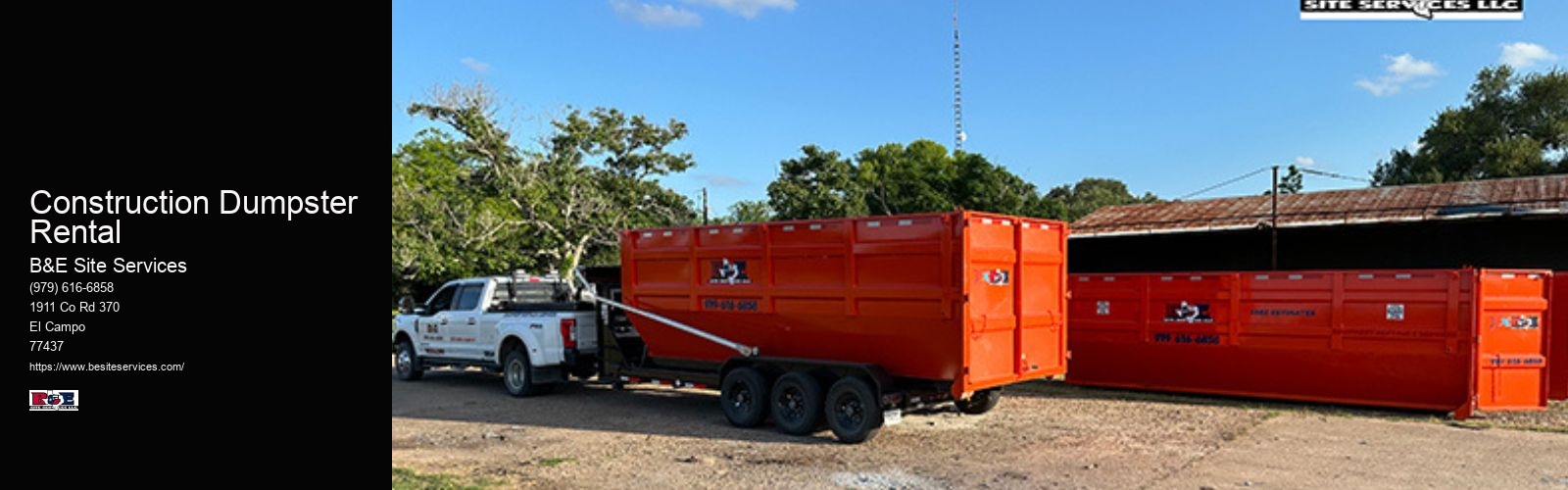 Construction Dumpster Rental